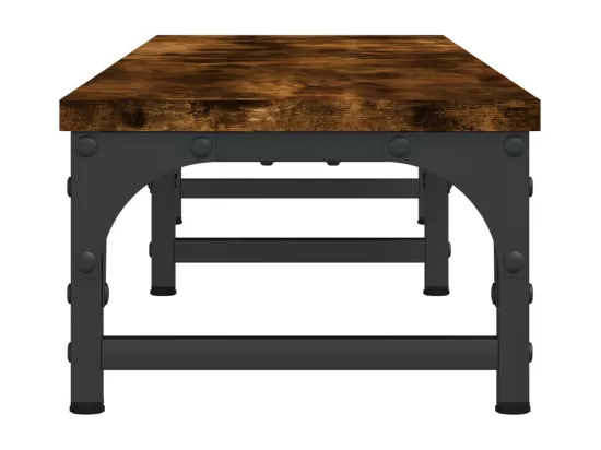 Support de moniteur chêne fumé 105x23x15,5 cm bois d'ingénierie