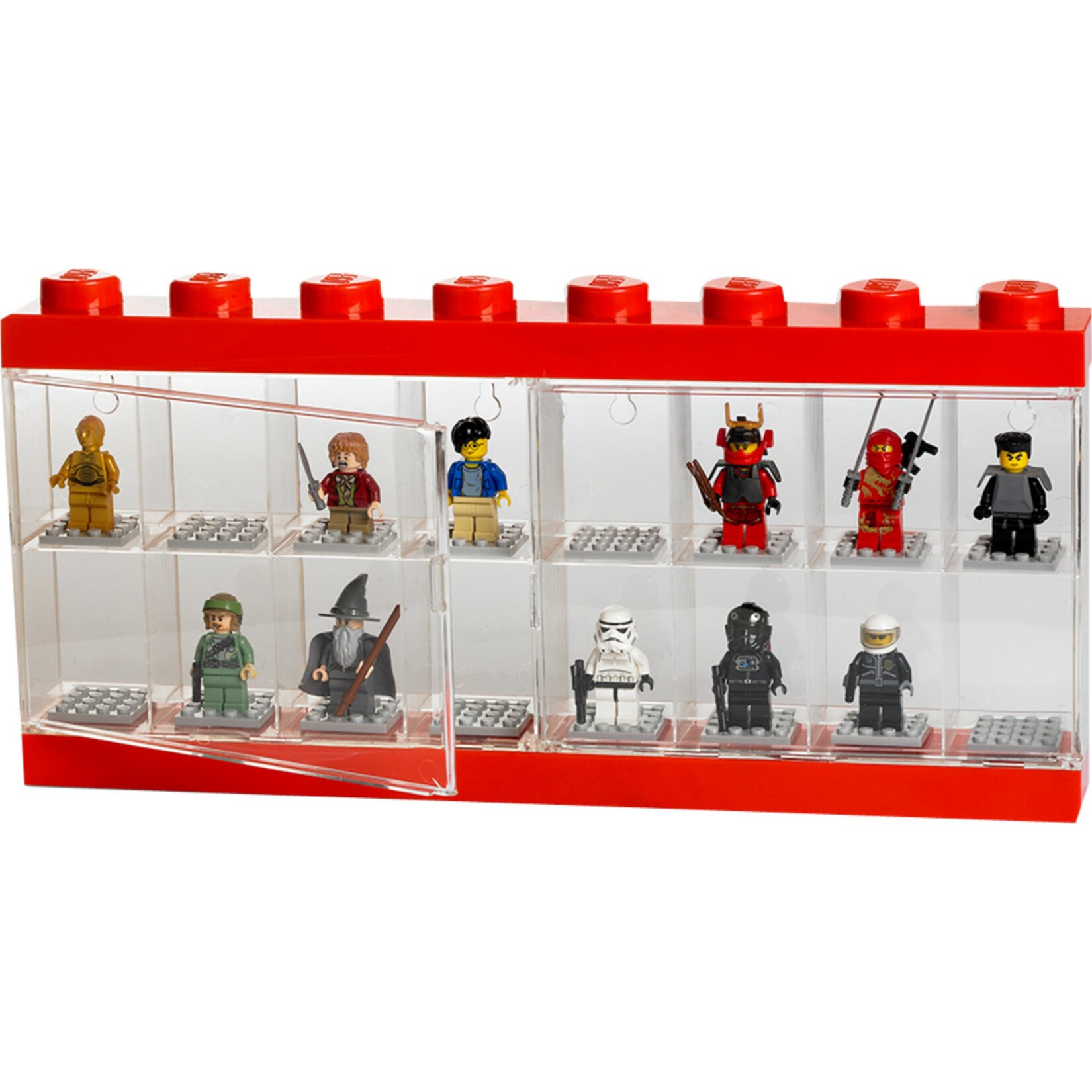 Room Copenhagen Aufbewahrungsbox LEGO Minifiguren Display Case 16 rot
