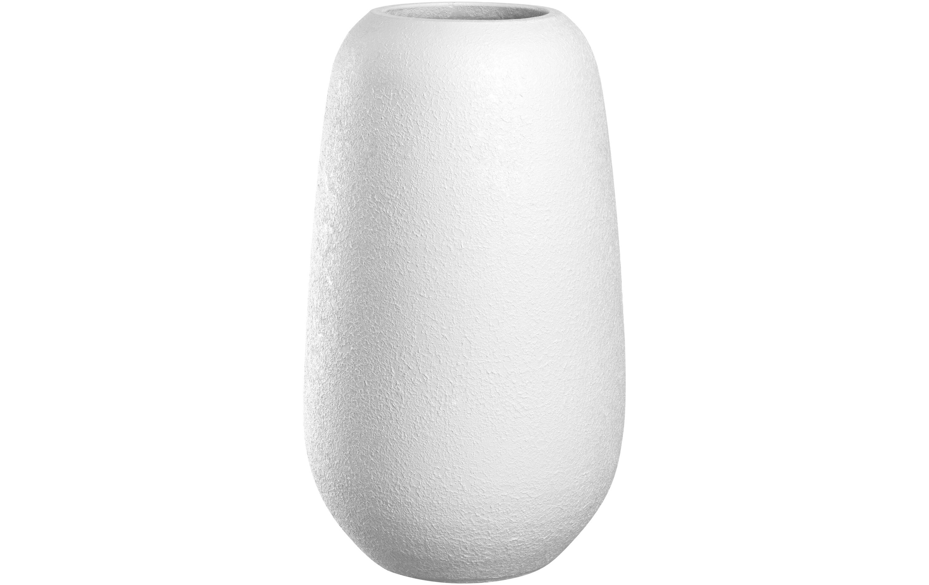Vase Trogolo 30 cm, WeissBlumenvase