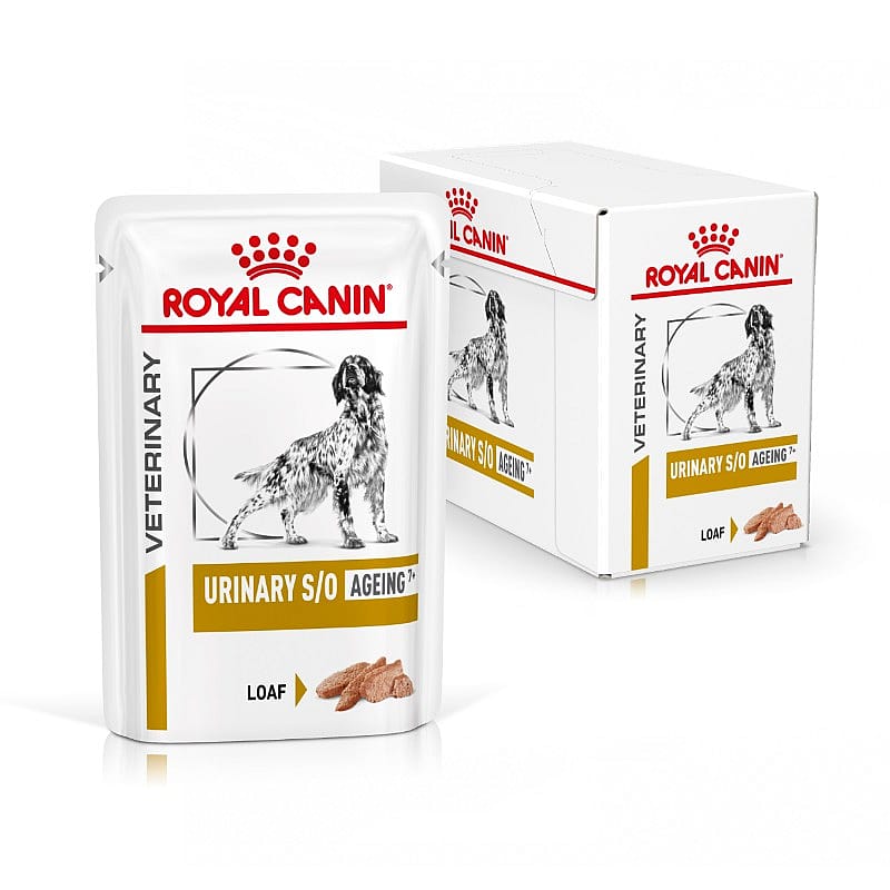 ROYAL CANIN® Urinary S/O Aging 12x85g - Natvoeding ter ondersteuning van de urinewegen van honden met ouderdomsverschijnselen