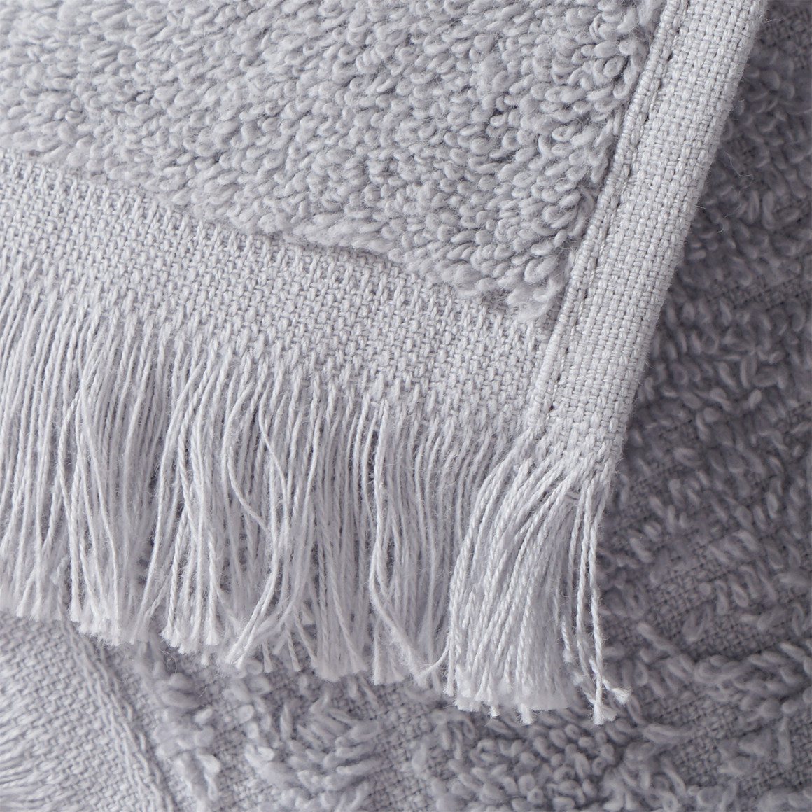 My Home Duschtuch mit Jacquard-Muster hellgrau