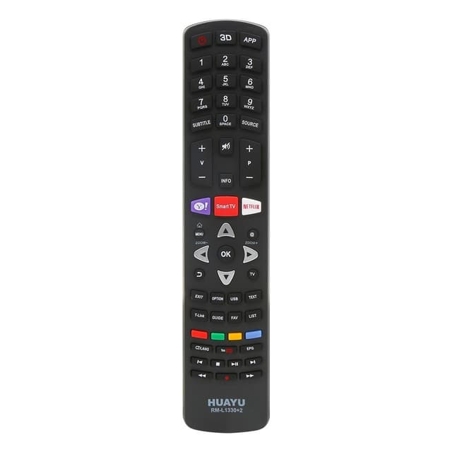 HUAYU TV fjernbetjening Erstatning til RM-L1330+2 TCL LCD