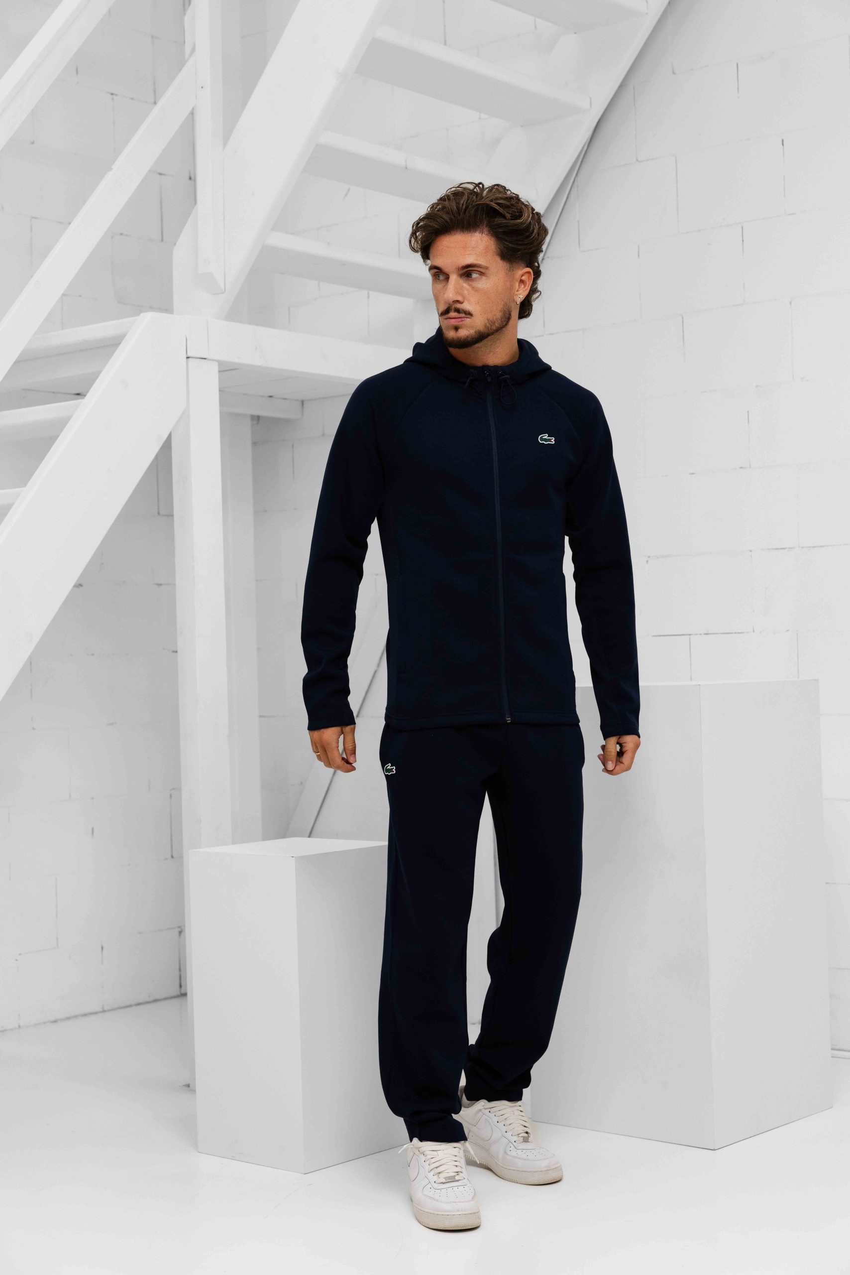 Lacoste Tennis x Novak Djokovic Trainingspak Heren Donkerblauw