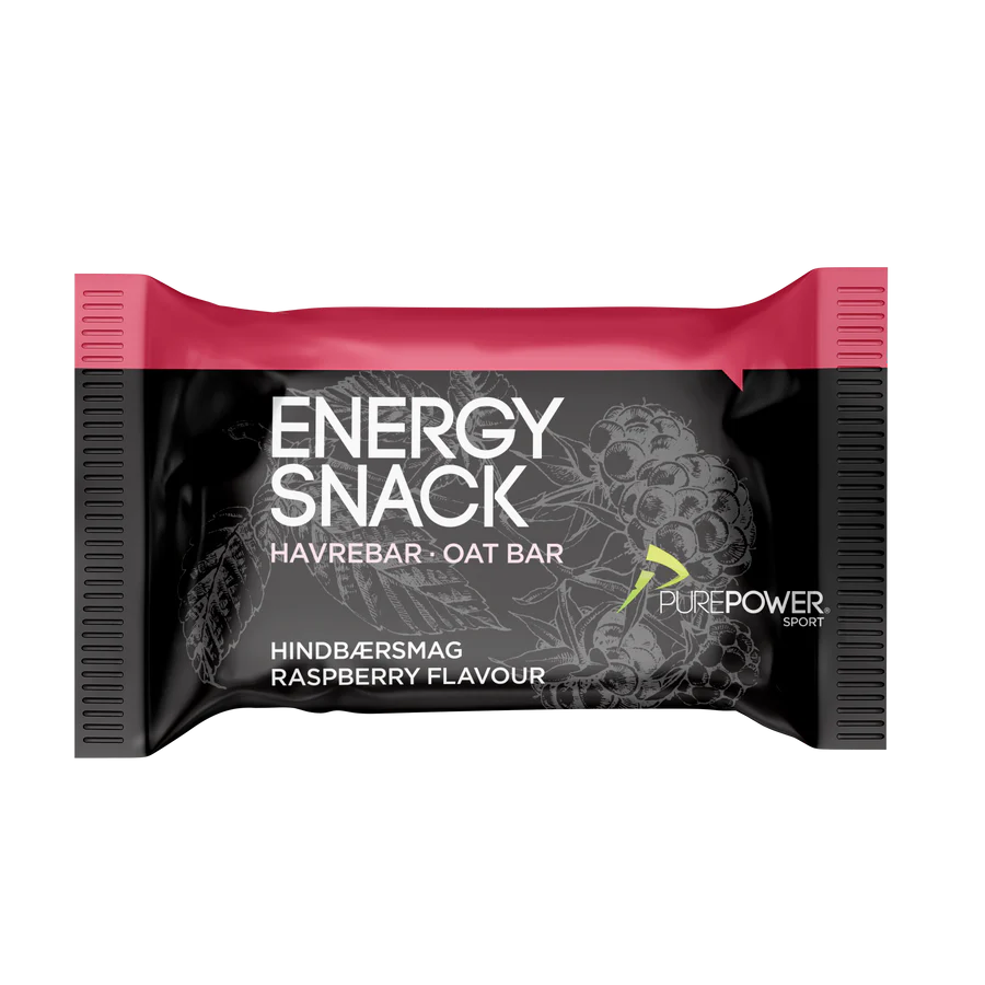 PurePower Energy Snack energibar Hindbær 60 g.