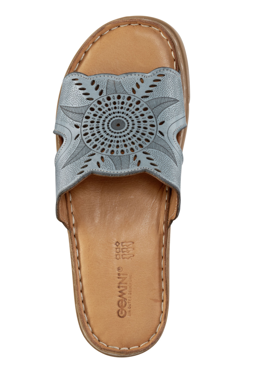 Gemini Pantolette aus Nappaleder mit Perforation
