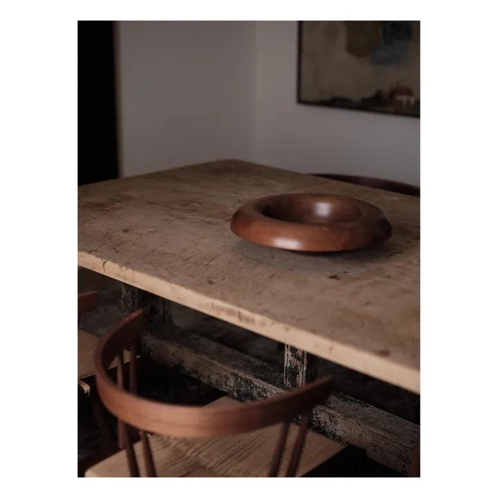 Audo Copenhagen Bol décoratif rond en bois  | Marron