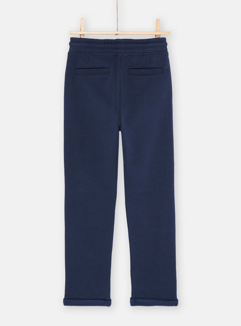 Pantalon bleu nuit avec patchs cerfs pour garçon