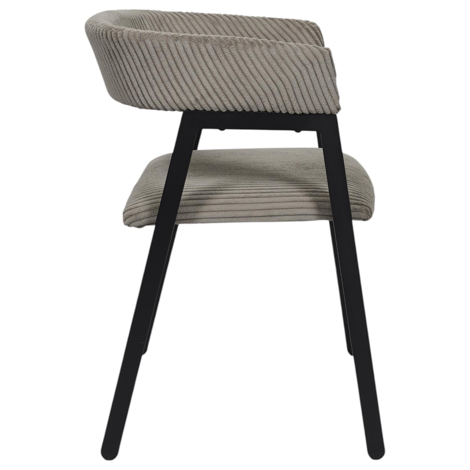 SCOTT FAUTEUIL DESIGN COTELE TAUPE