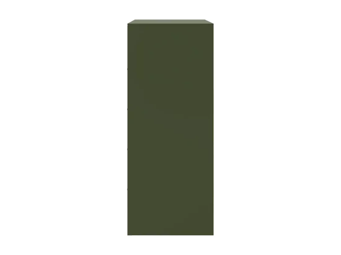 Buffet vert olive 67x39x95 cm acier