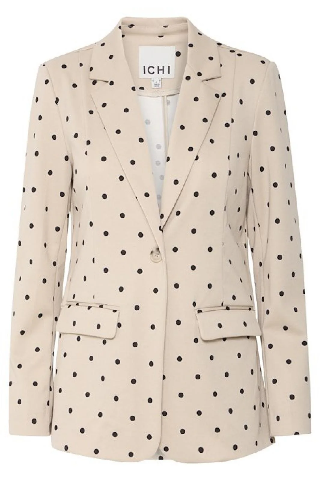 Ichi Ixkate Dot Long Blazer