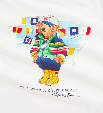Polo Ralph Lauren T-Shirt - Weiß m. Kuscheltier