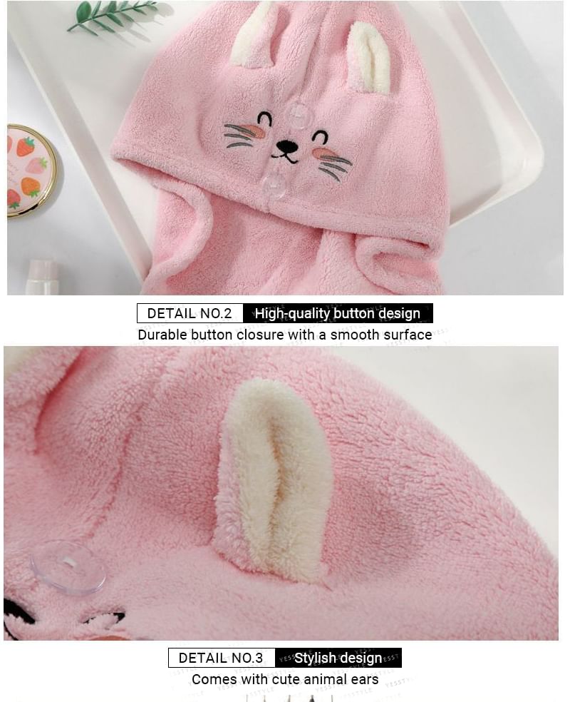 NEJA - Animal Coral Fleece Haardrooghanddoek