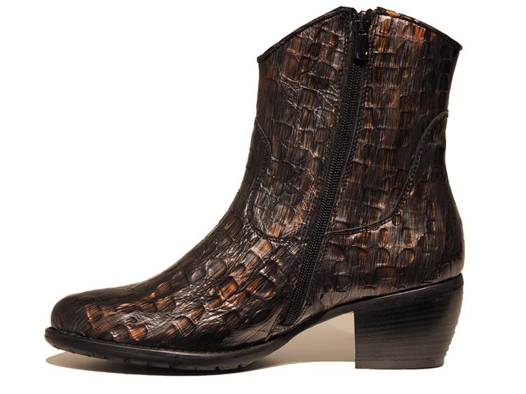 Footnotes 51.001 wijdte H Croco Patent Brown Antra