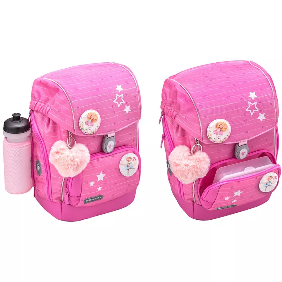 Belmil Schulranzen Premium Comfy Plus Set 5-teilig Candy