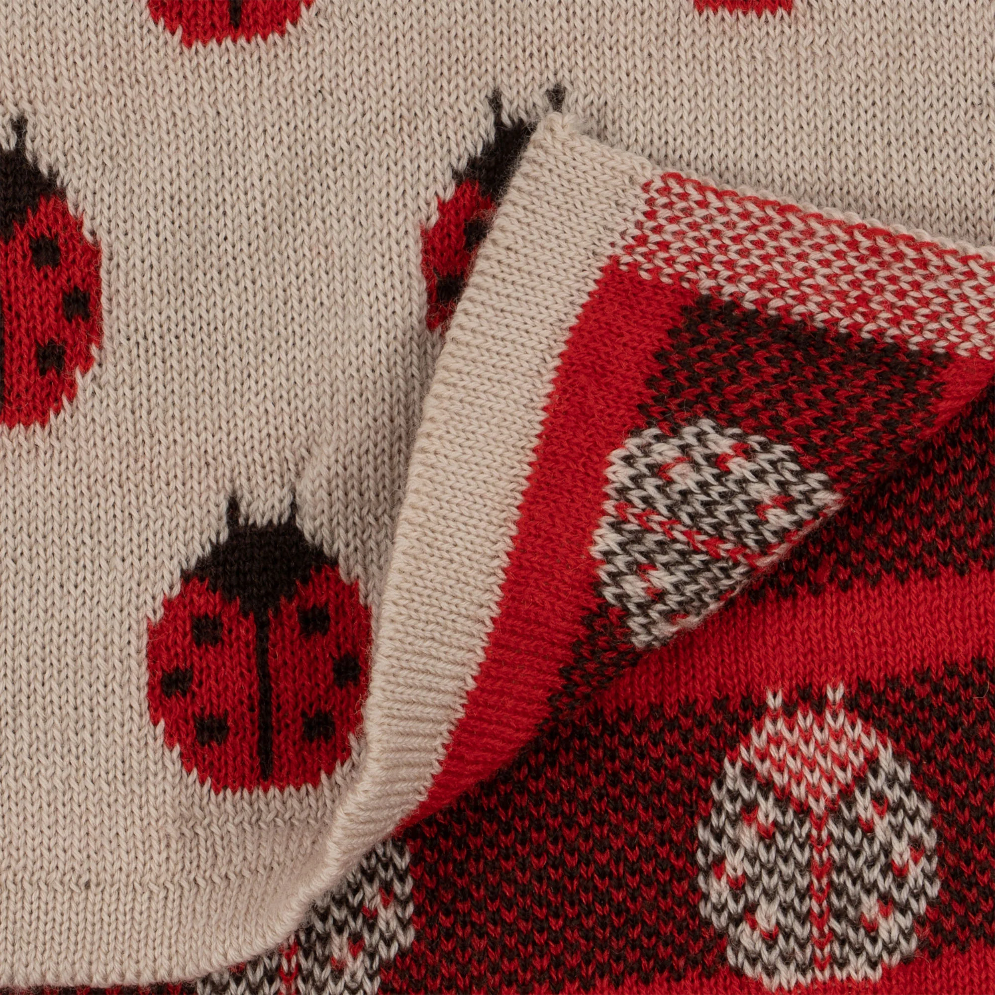 belou strikket halsvarmer - LADYBUG - 5-8Y