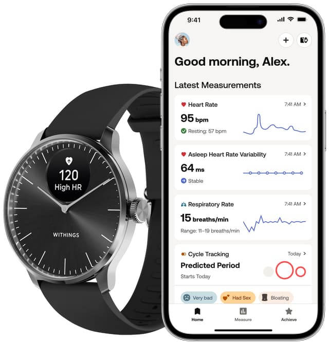 Withings ScanWatch Light hybrid-smartwatch 37mm (sort)