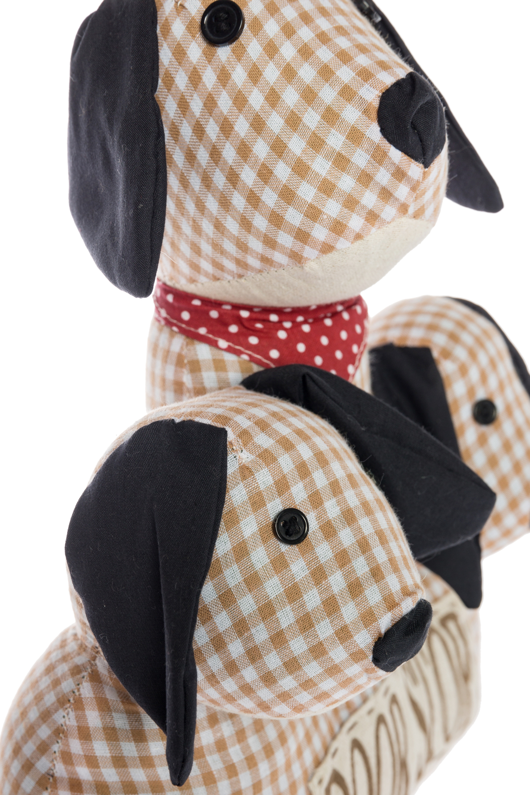 Türstopper 3-KÖPFIGER HUND FLUFFY - beige