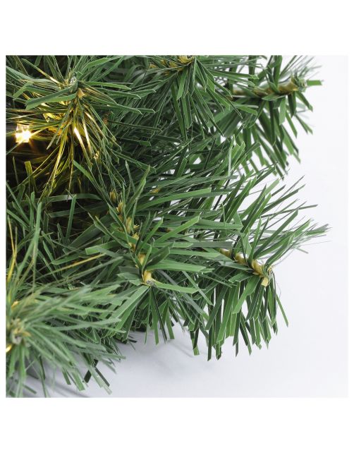 Black Box Trees Krans Led 20 Lamps Tips 90 - Kunstgroen - 45 cm Groen