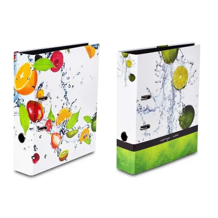 Livepac Office Motivordner Livepac Fruits Limette+ Früchtemix, DIN A4, 2 Stück