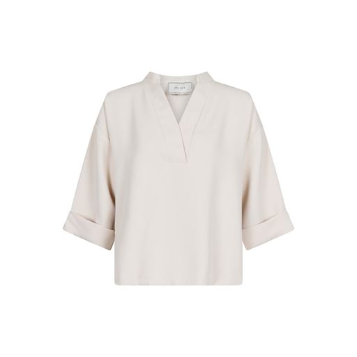 Neo Noir Luma Crepe Bluse, Creme, 40