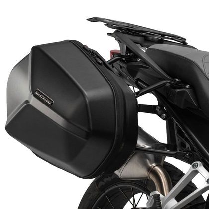 Valise SW-MOTECH AERO ABS AVEC SUPPORT (2 x 25 Litres) - Noir