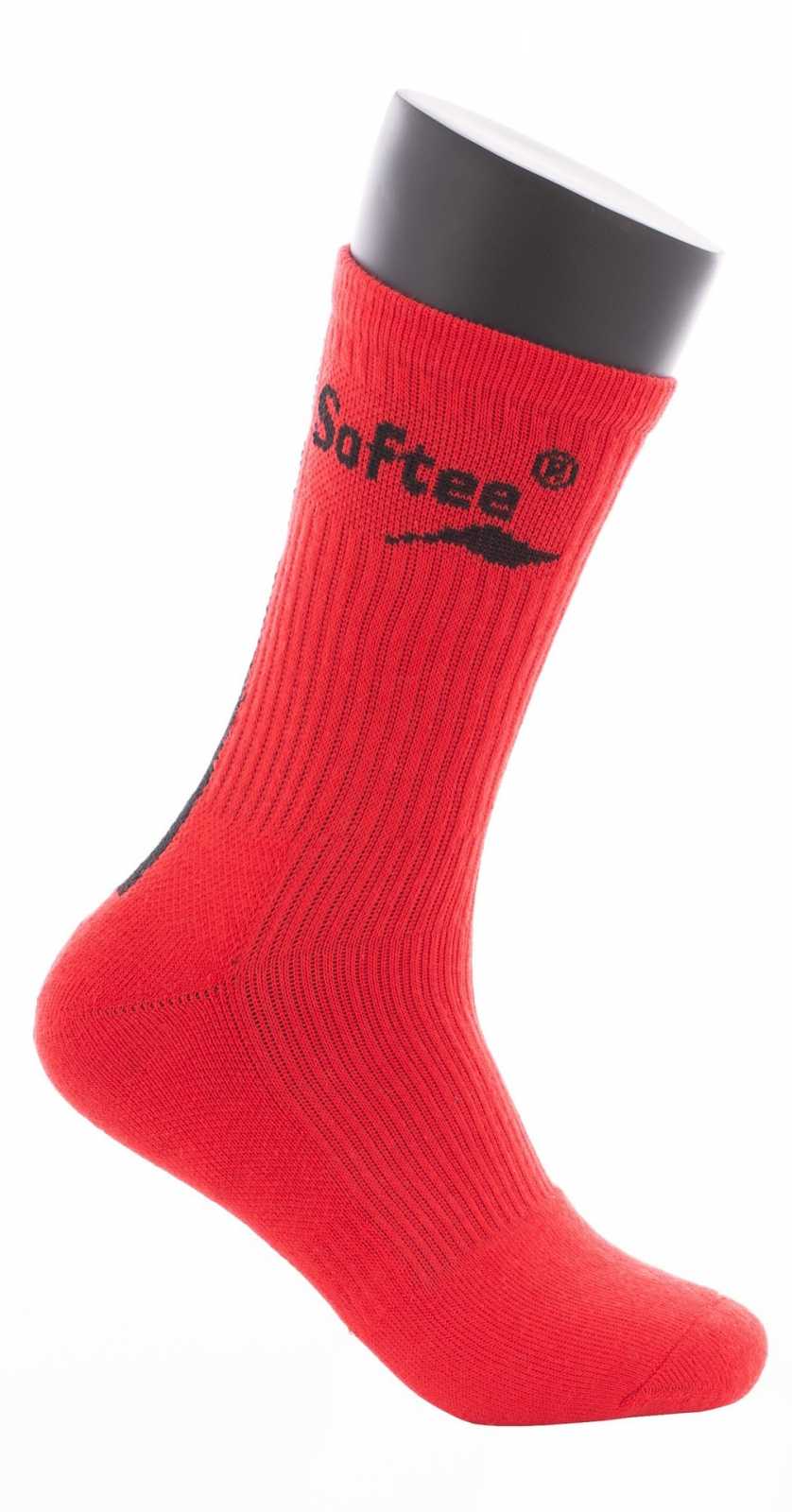 Meias Softee Premium Vermelhas/Pretas