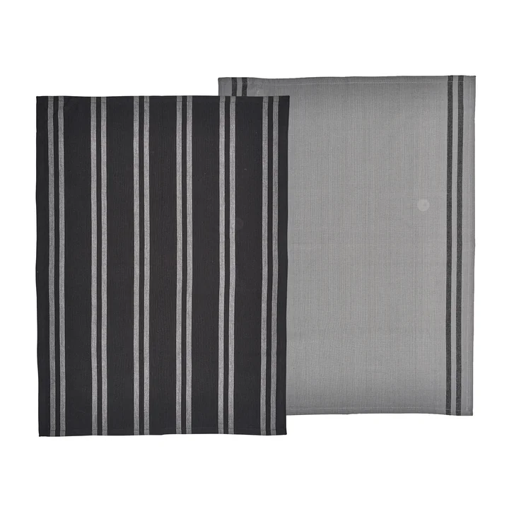 Södahl - Soft Tools Geschirrtuch, 50 x 70 cm, schwarz (2er-Set)