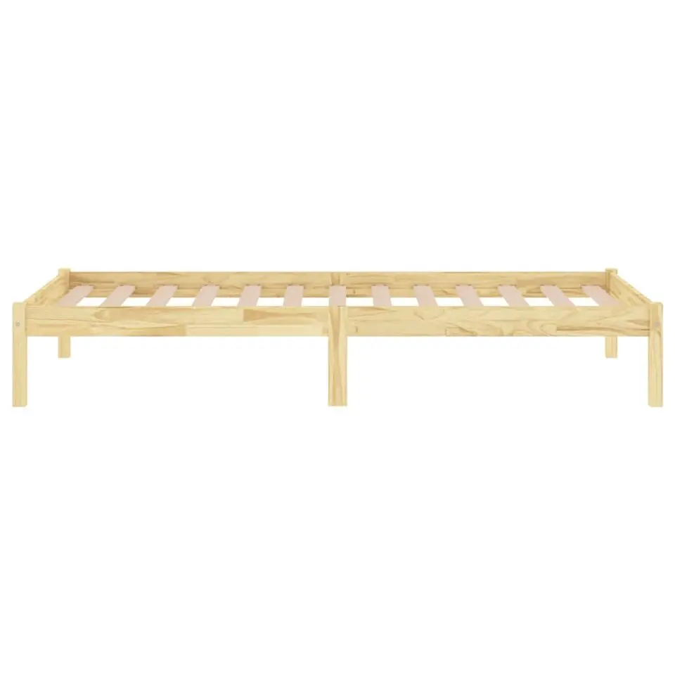 vidaXL - Bed frame - Naturel - Massief grenenhout - 90x200 cm