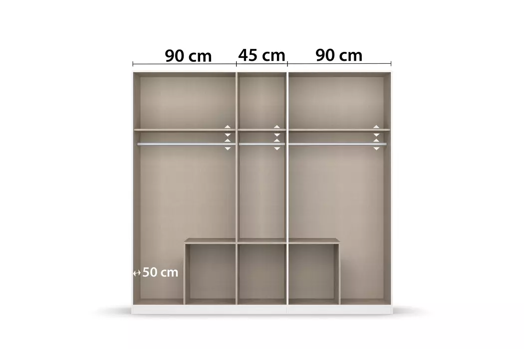 Kleiderschrank Mainz 226 x 210 cm