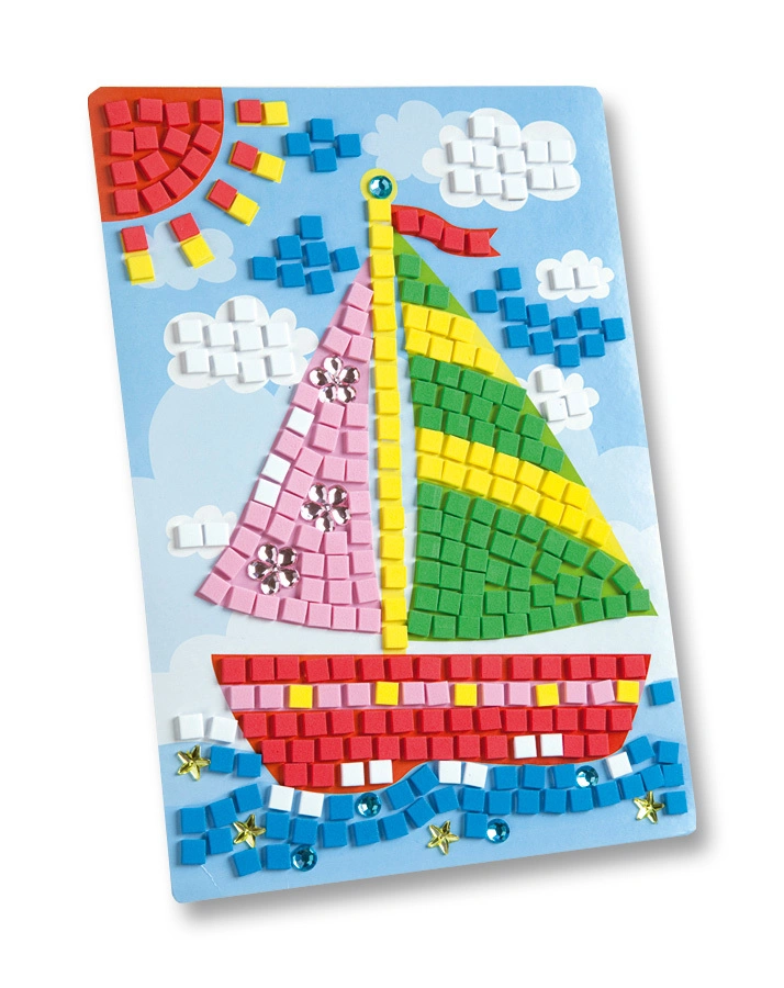 Moosgummi-Mosaik SCHIFF 405-teilig in bunt