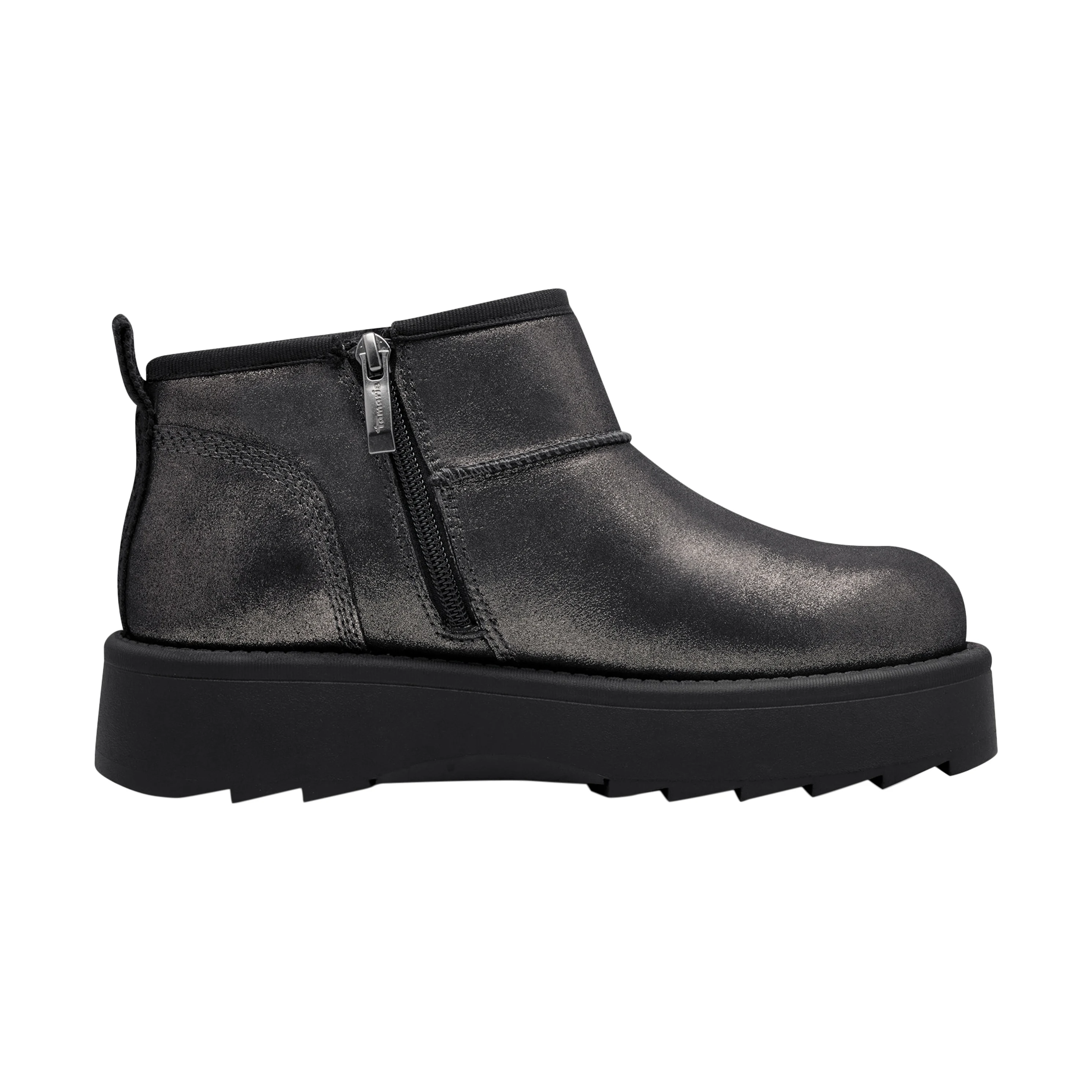 Bottines cuir | Gris