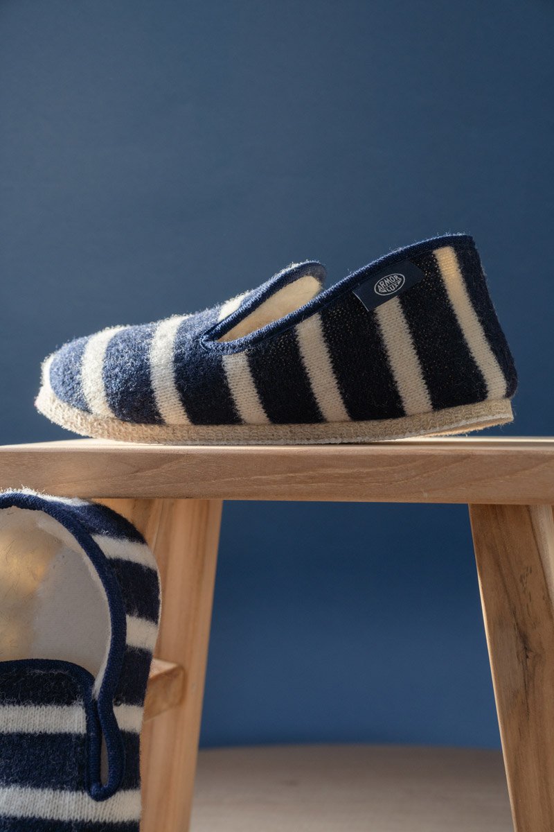Chaussons rayés 