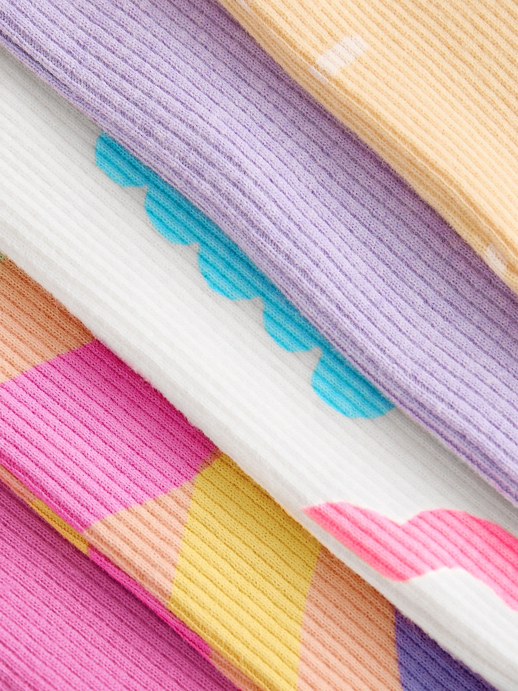 Regenboog - Set van 5 T-shirts met korte mouwen (3mnd-7jr)