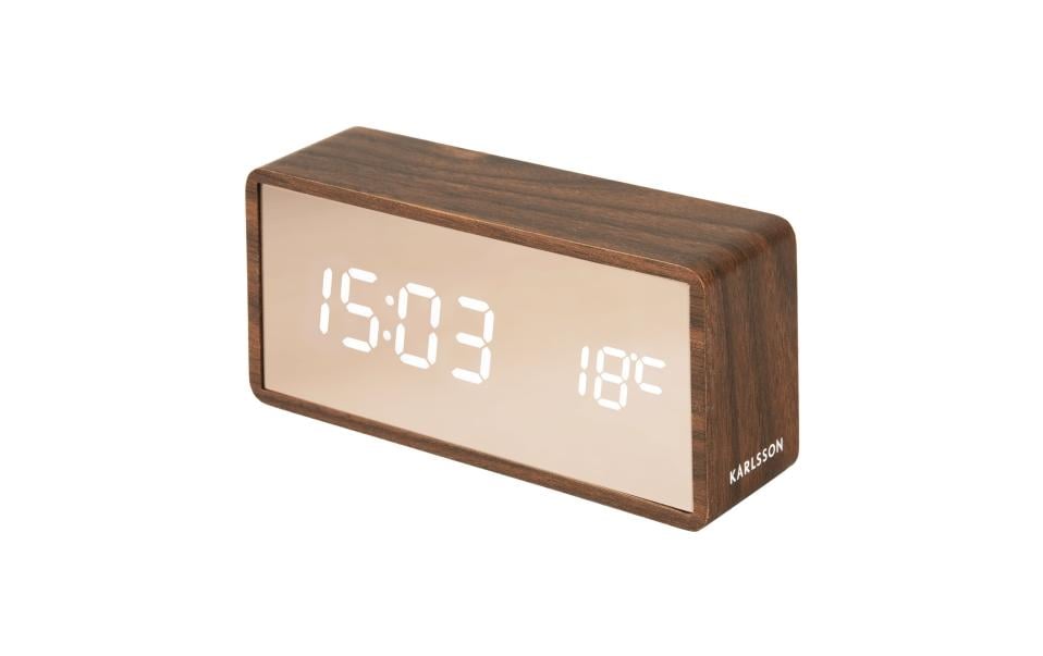 Digitalwecker Copper BraunLED Wecker
