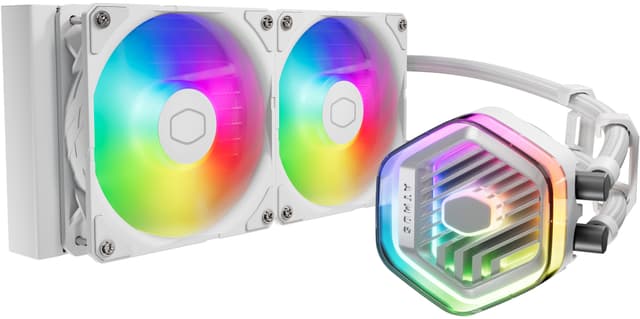 Cooler Master MasterLiquid 240 Atmos ARGB CPU vandkøler (hvid)