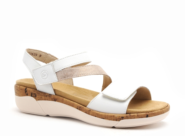 Remonte nu pieds plats femme r6860 blanc
