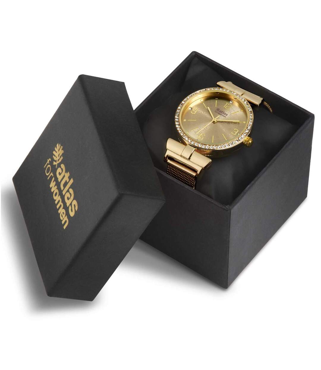 Montre Bijou Métal doré et Cristaux