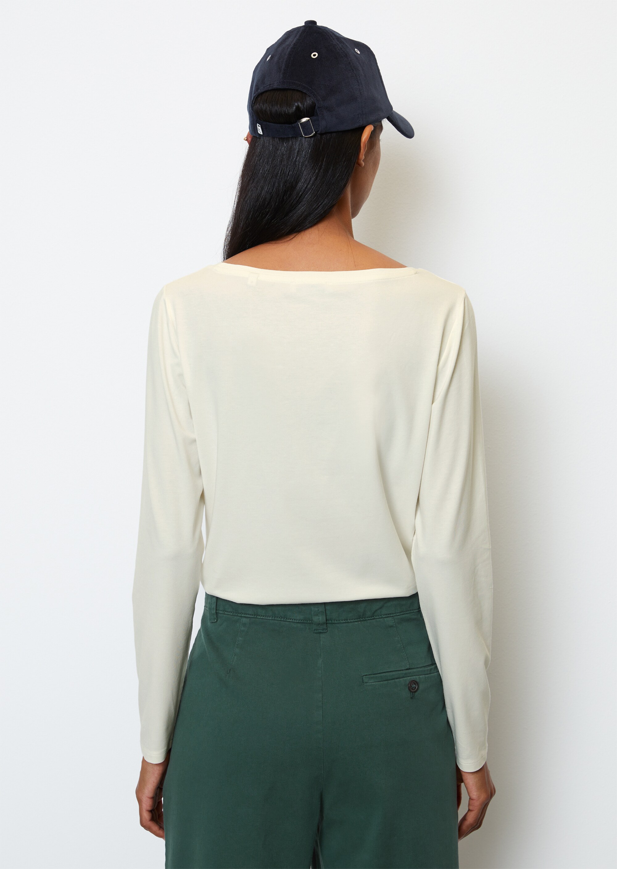 Longsleeve regular aus TENCEL™ Modal-Baumwolle-Mix