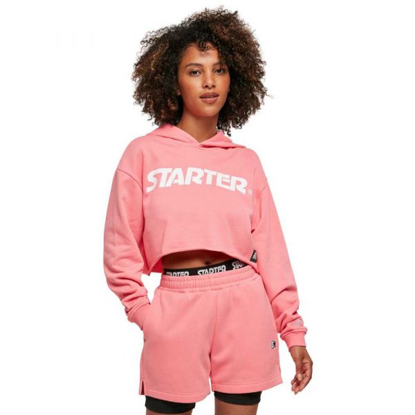 Starter Black Label Cropped Hoodie Rosa M Mulher