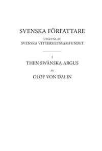 Then Swänska Argus. Andra delen