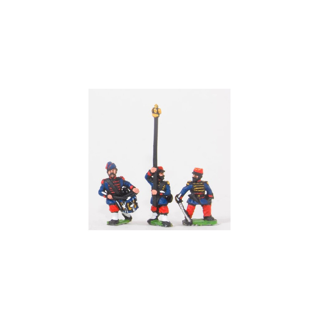 Guerre Franco-Prussienne - Commandement des Grenadiers de la Garde avec Bonnet de Police