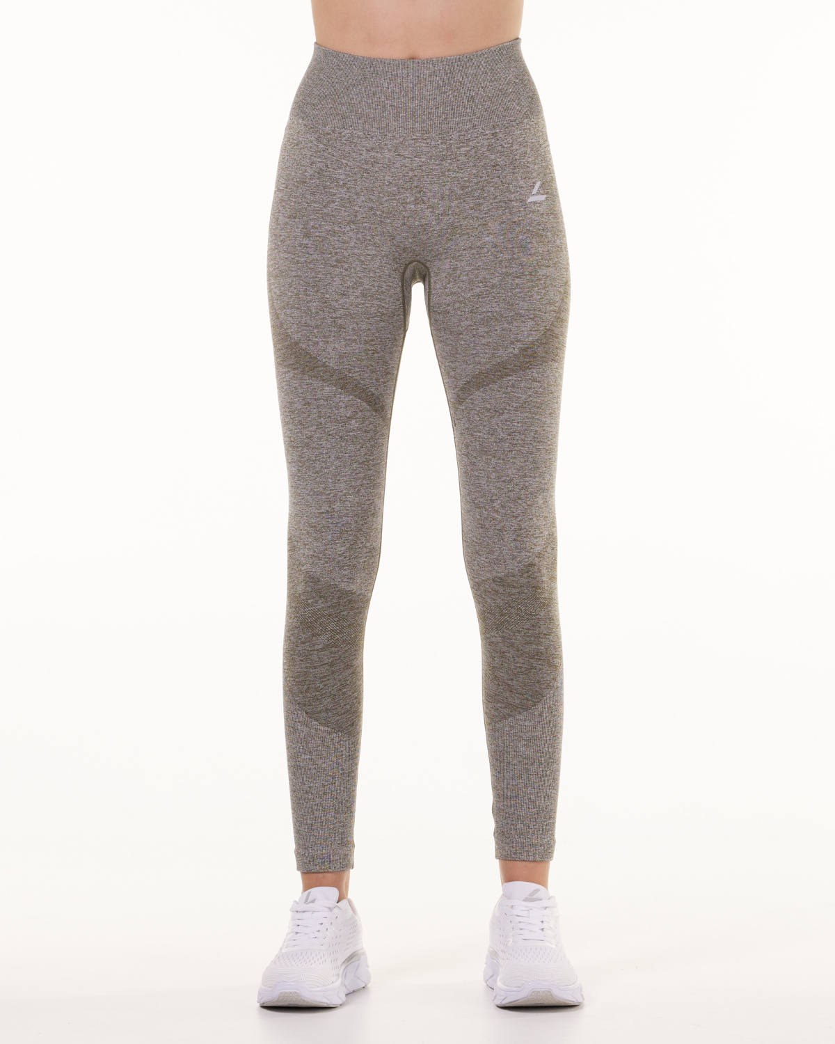 LEVITY Solar Seamless Tights Green Burnt Marl