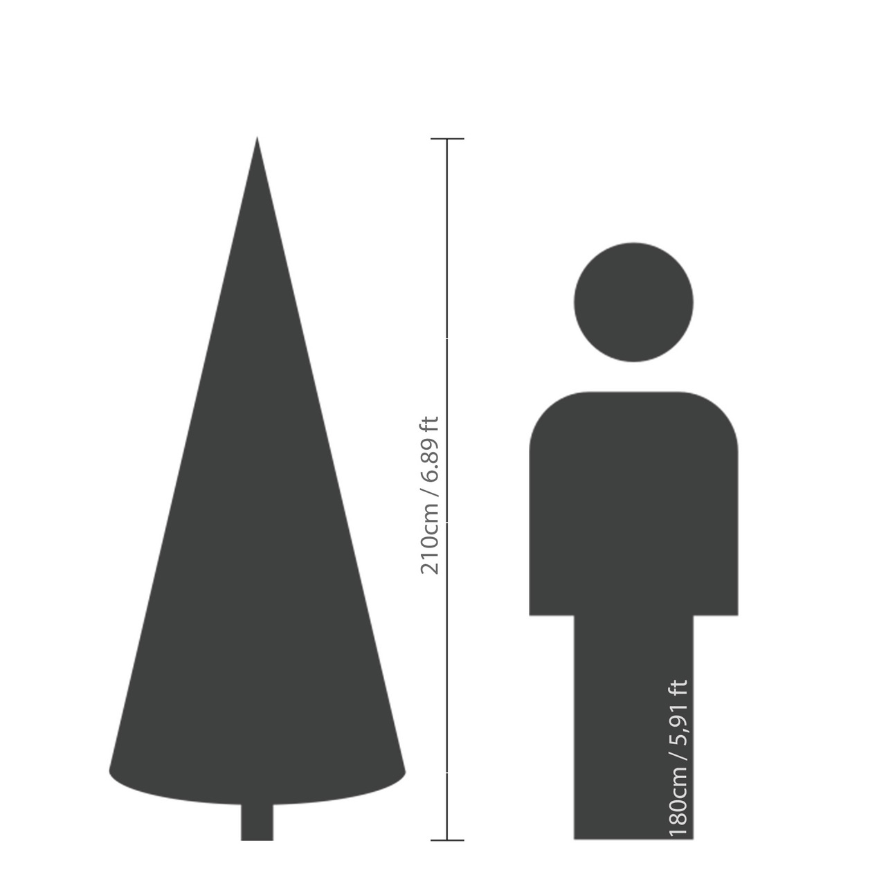 Everlands Künstlicher Weihnachtsbaum Grandis Fir beschneit 210cm