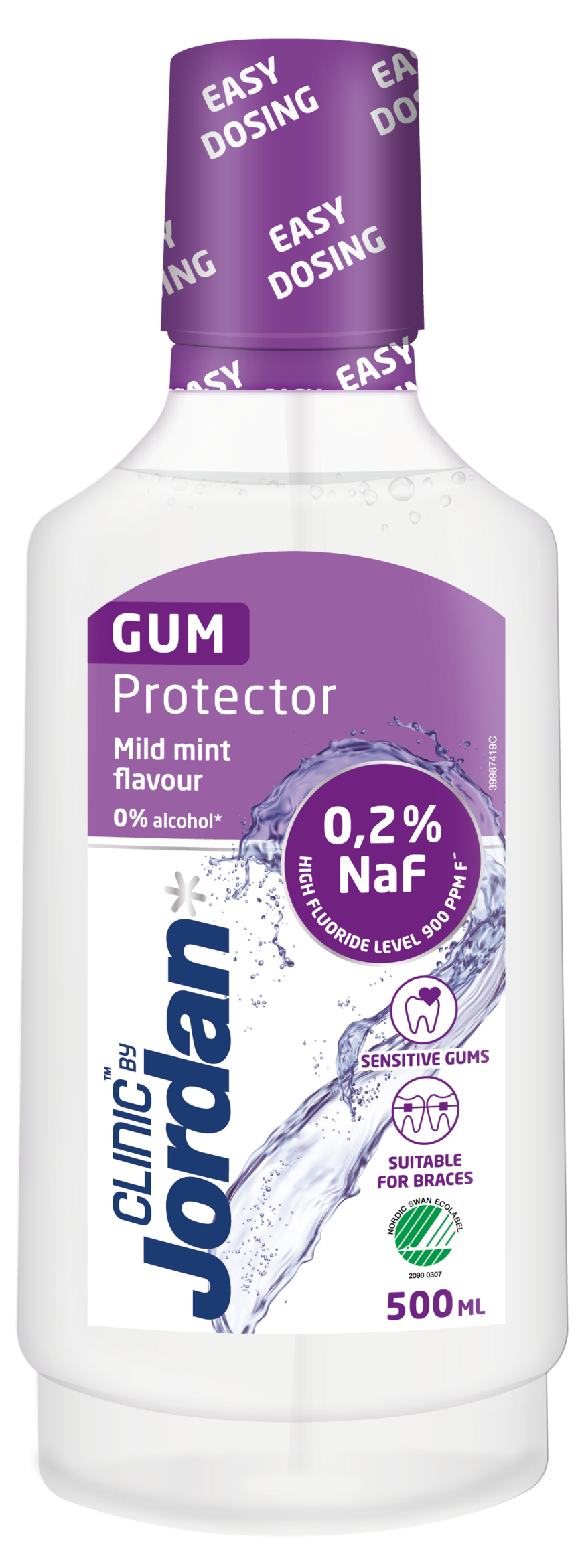 Jordan Clinic Gum Protector 0,2% munnskyll 500 ml