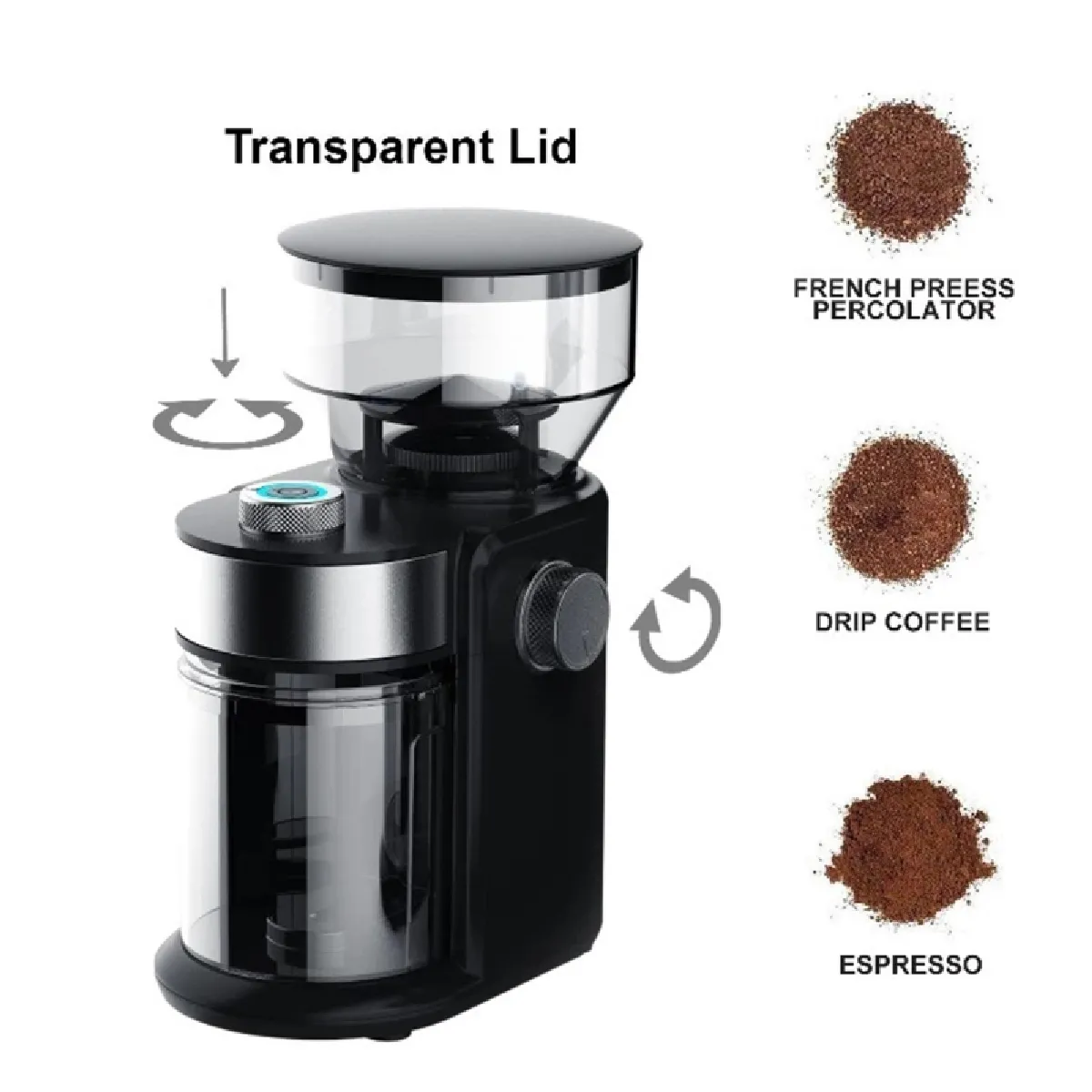 Universal Moulin à café électrique 150W - Noir