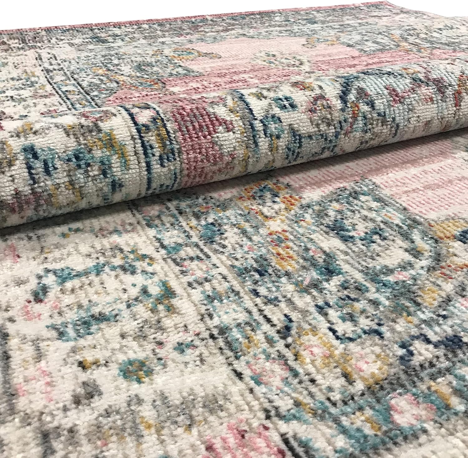 the carpet Palma – Moderner Teppich, Pflegeleicht & Langlebig, Für Wohnzimmer & Schlafzimmer, auch Wetterfest & UV-beständig für Balkon & Terrasse, Rosa, 240 x 340 cm