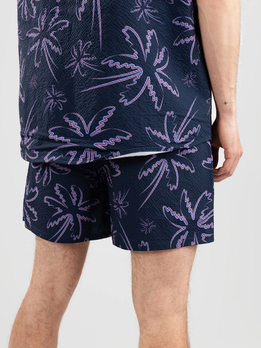 Oakley Deco Palms Rc Boardshorts three lines palms blue