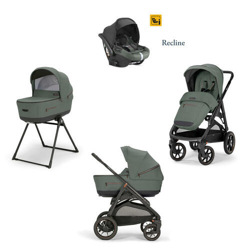 Poussette TRIO System Quattro Aptica XT Darwin Recline Taiga Green - INGLESINA