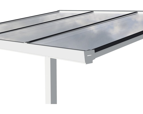 Easy Edition terrasoverkapping met opaal polycarbonaat, 300x250 cm, wit