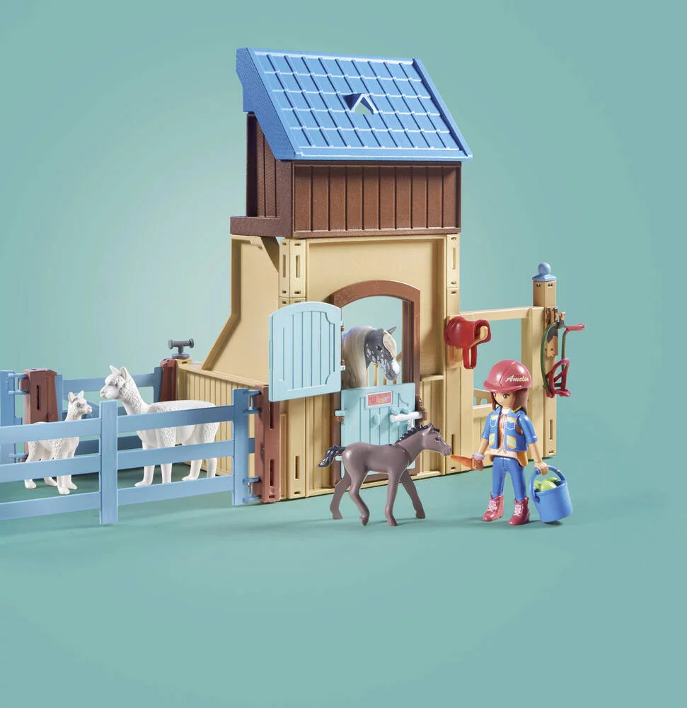 AMELIA ET WHISPER AVEC BOX POUR CHEVAUX - 71353